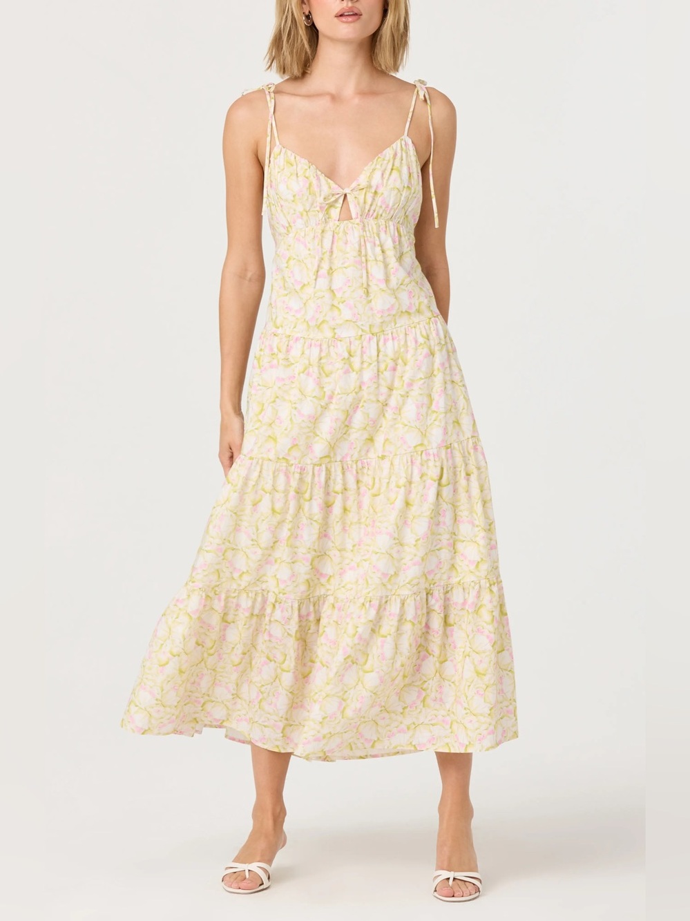 ASTR The Label Floral Midi Dress Size Medium